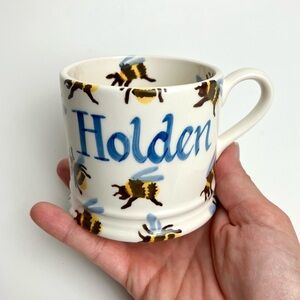 Emma Bridgwater Mug Made in UK Bumblebee Small Ceramic Cup Personnalised Holden